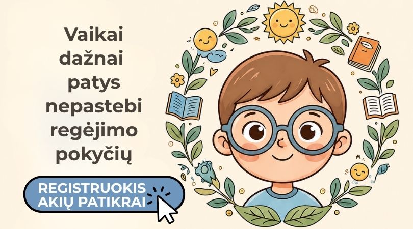 Registracija pas vaikų akių gydytoją Vilniuje